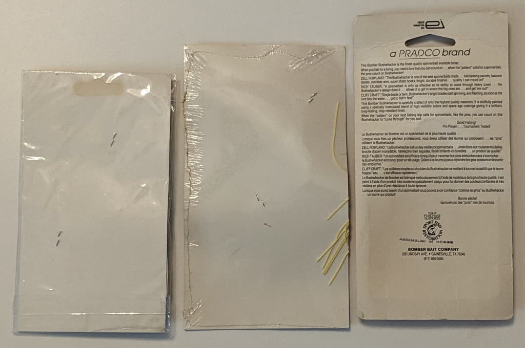 New 2 Official B.A.S.S. Spinnerbaits and Bomber Bushwhacker Spinnerbait Sealed - Image 5