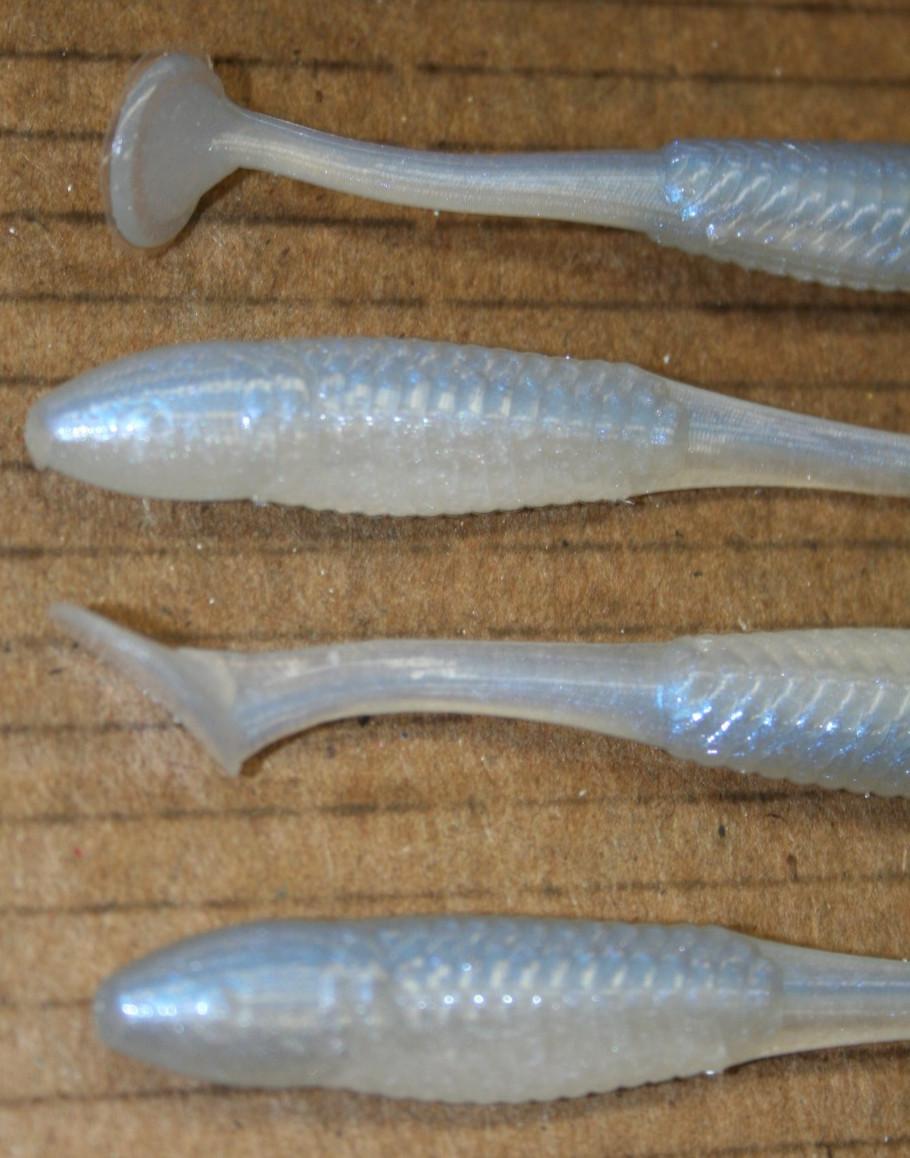 5" Swim Minnow Alewife Paddle Tail Swimbait Trailer for A Rig 50 pack Bulk Bag - Image 6