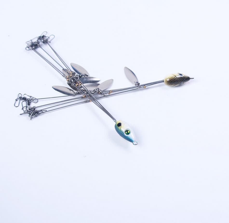 6Pcs Alabama Rig 5 Arms 4 Blades Umbrella Rig Fishing Lures Bait Bass Crappie - Image 7