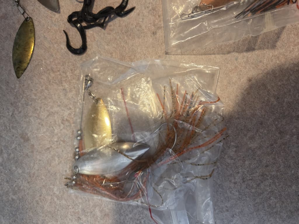 Spinner Bait Pouch Lures by Charles Spence's Strike King  with Spinners - Image 12