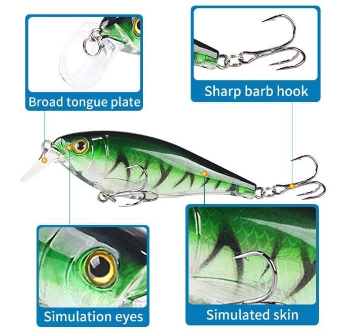 8PCS Minnow Fishing Lure 12g Hard Trolling Sinking Swimbait Saltwater Isca Bass - Image 3