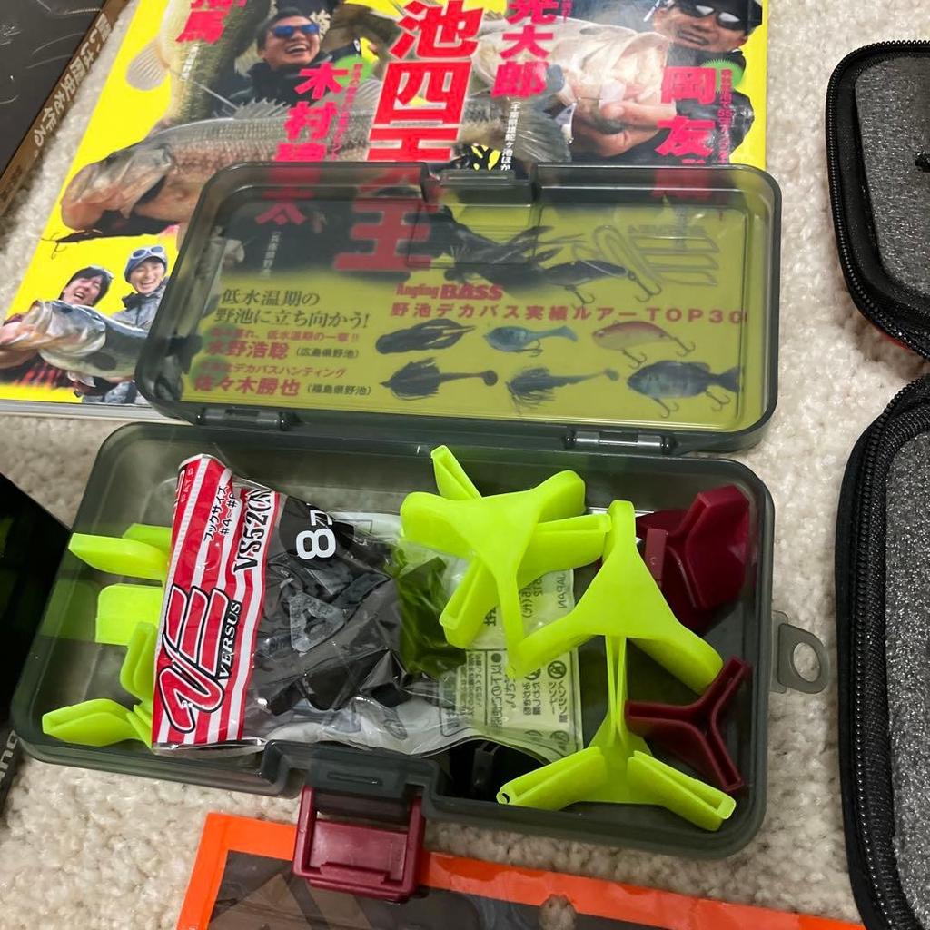 Bass fishing retirement settackle box, hard lures, soft lures, bait reel, etc. - Image 6