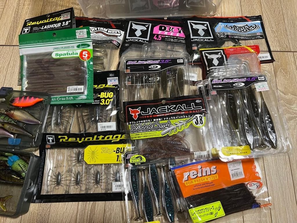 Bass Fishing Retirement Set, Includes Jerkbaits & Unused Soft Plastics - Image 3