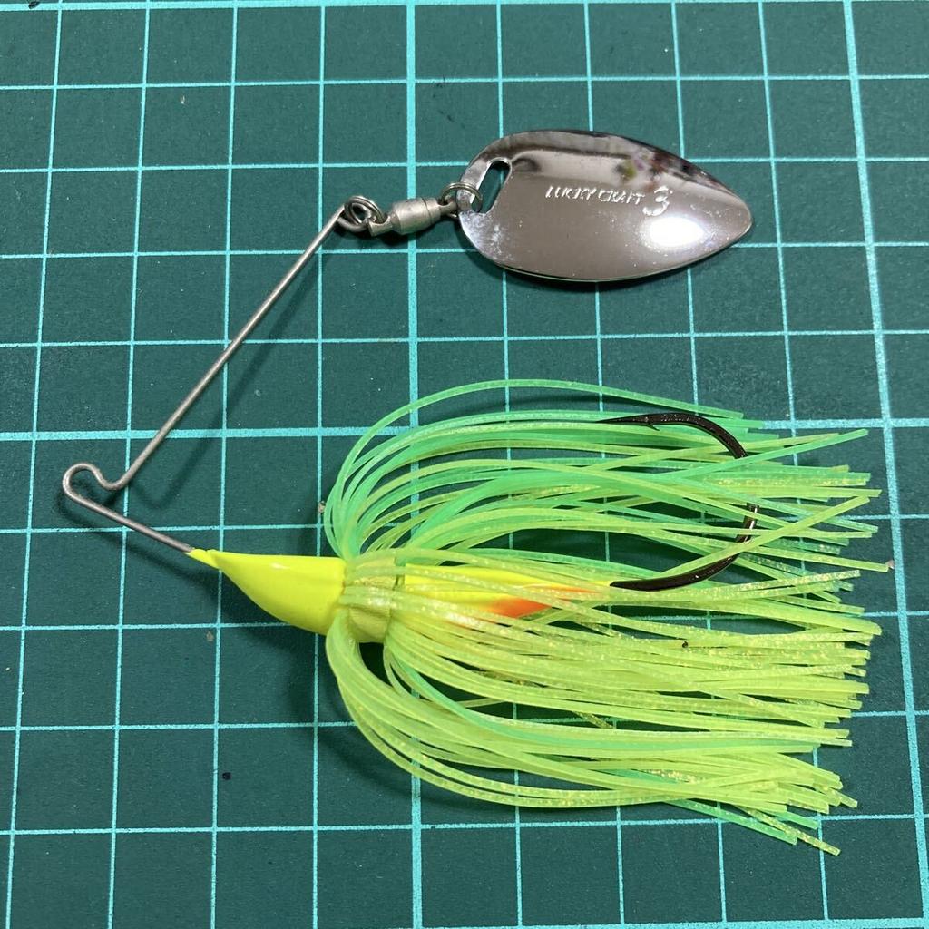 Lucky Craft MH 1S Spinnerbait Tungsten Resin Head Chart Color Used - Image 1