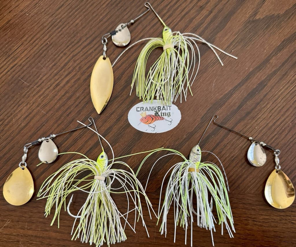 3 Titanium Wire Spinnerbaits Maybe Mann’s Stanley Terminator Strike King Horizon - Image 2