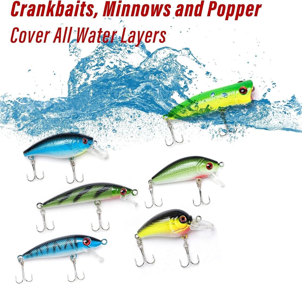 60-Piece Spinnerbait Fishing Lures Kit - Complete Tackle for Enthusiasts - Image 9