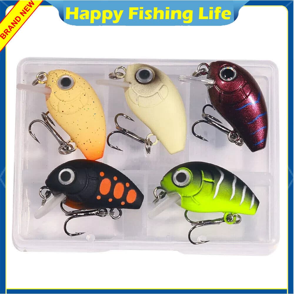 15PCS Fishing Lure Crankbait 2.8cm/2g Trolling Bait Minnow Bass Swimbait 3 Boxes - Image 3