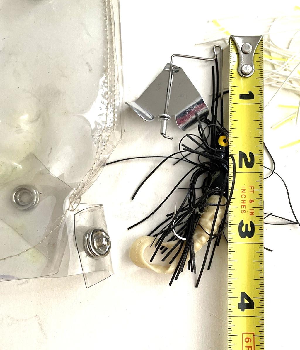 BUZZBAIT LURES Lot-4 Mixed Colors Bass Fishing w Hand-Made Cases Black Yellow - Image 8