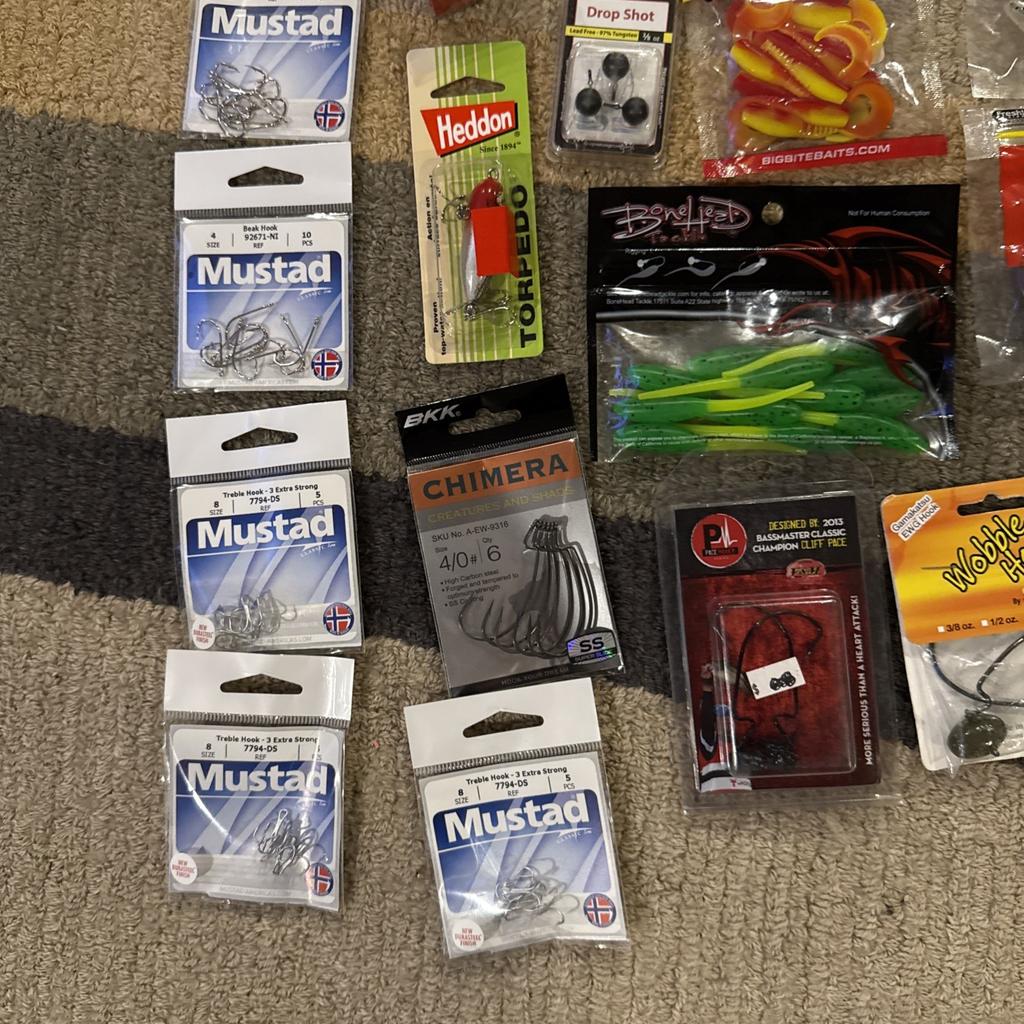 Bass Fishing Soft Plastics Lot (39) Yum Zoom Strike King Keitech 6th Sense - Image 4