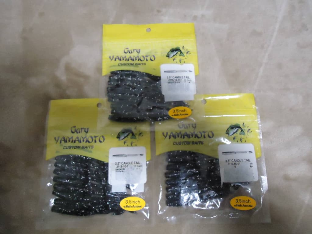 Gary Yamamoto Candle Tail 3.5 (177) Near Mint - 3 bags - Image 1