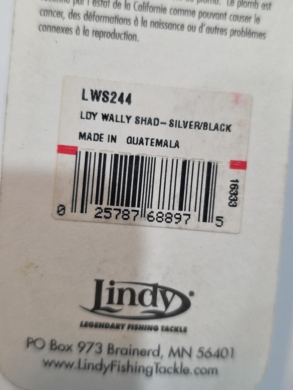 Lot of 3- Lindy Wally Shad 2.5" Blu, Firetiger, Silver Blk 1/3oz Bass Crankbait  - Image 11