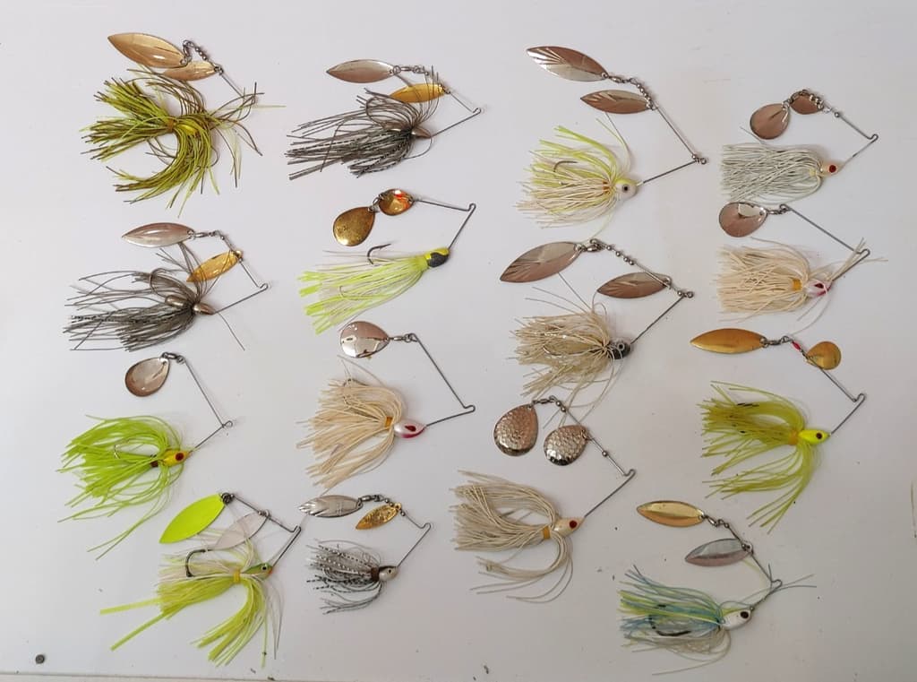(15) Assorted Brands Sizes and Colors Spinnerbait Fishing Lures Lot of 15 - Image 1