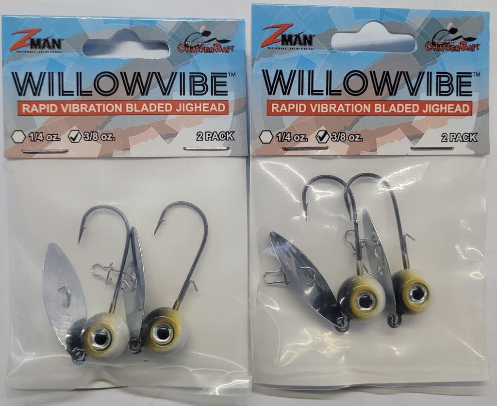 Z-man  Willowvibe chatterbait 3/8oz Shinner bladed jig lot of 2 - Image 2