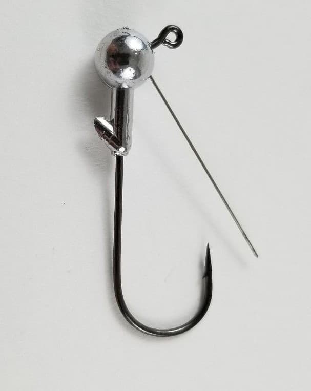 25- 1/4oz 3/0 Weedless Jighead Wire STRAIGHT EYE Grub Head Swimbait Umbrella Rig - Image 1