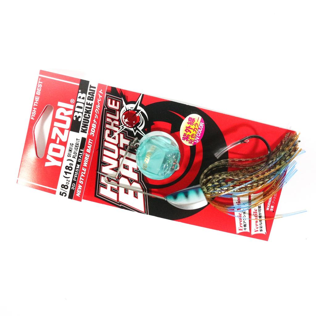 Yo Zuri Duel 3DB Knuckle Spinnerbait 5/8 oz Sinking Lure R1328-BG (2572) - Image 1