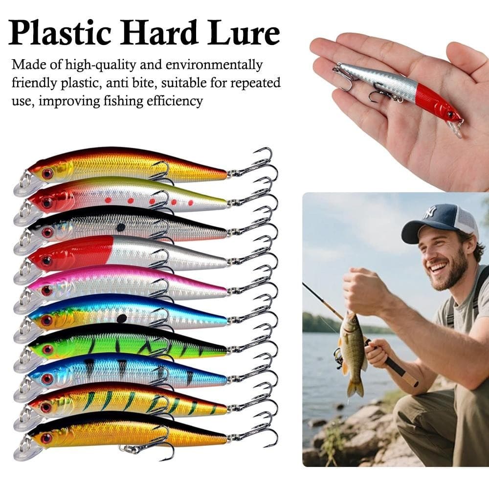 10 Color Lure Plastic Hard Bait Biomimetic False Bait Accessories; Lure O2W0 - Image 5