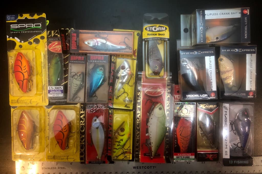 Huge Lipless Crankbait Lot - Lucky Craft, Xcalibur, Strike King, Spro (QTY 18) - Image 1