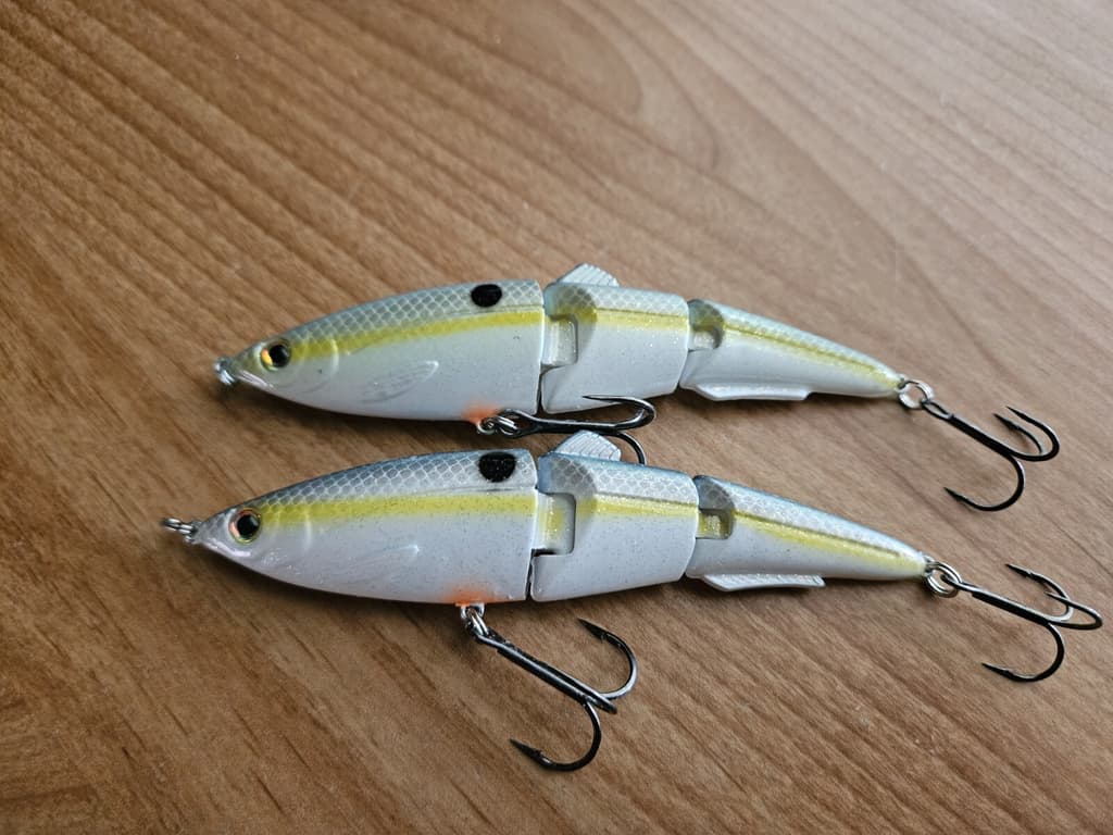 (2) Strike King Sexy Swimmer Jointed Swimbait Fishing Lures, DISCONTINUED  - Image 1