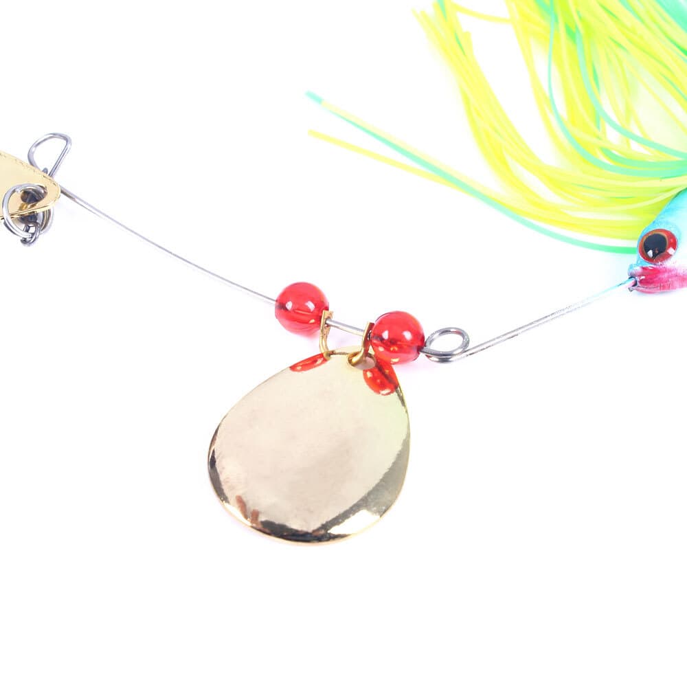 4PCS Spinnerbait Fishing Lure Buzzbait 19g Blade Bait Spoon Rubber Skirt Bass - Image 13