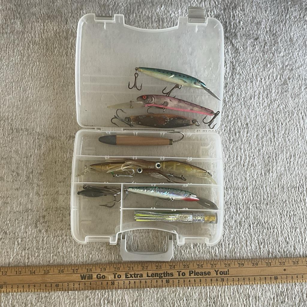 Saltwater Big Game Offshore Marlin, Maui, Wahoo, Dorado,Tuna Lures and Case - Image 1