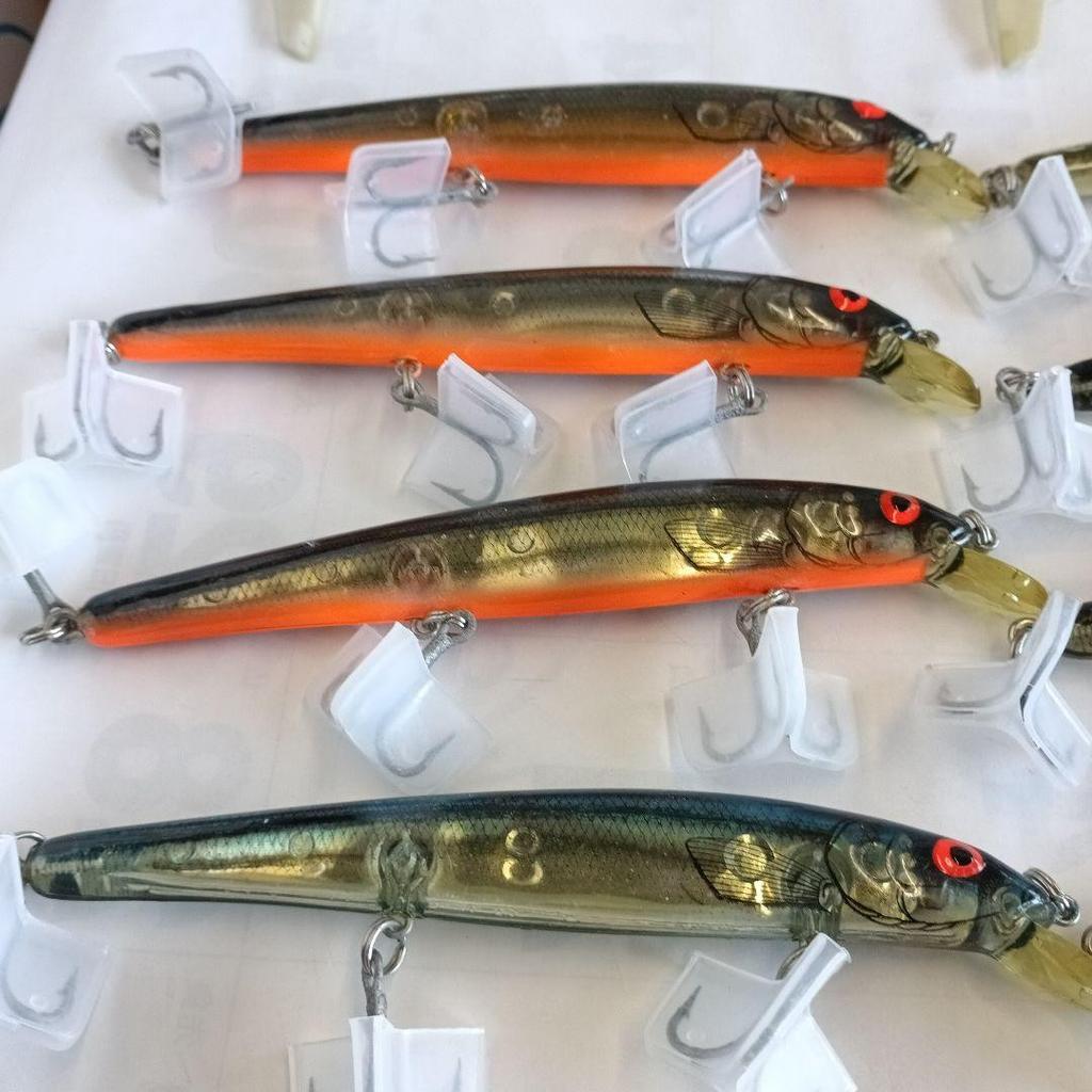 Old Heaton Bowmar Long A 16A Lure Set of 8, Used, JB/Jerkbait - Image 6