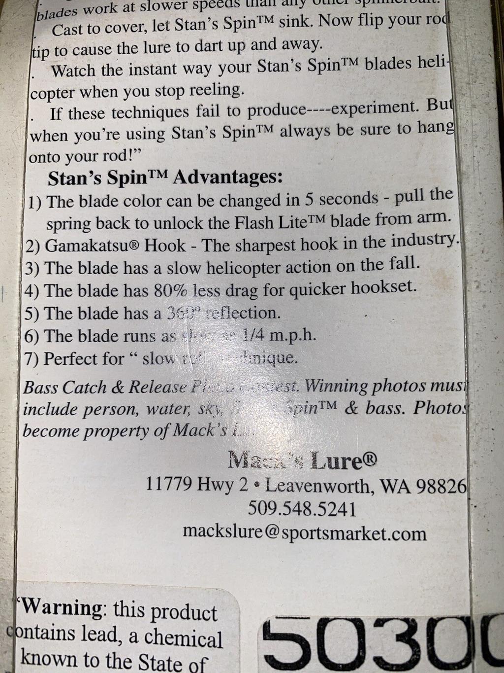 SUPER TUFF FIND!!Macks SPINNERBAIT!UNKNOWN 🎣 FUN OR COLLECT VINTAGE LURE!! - Image 7