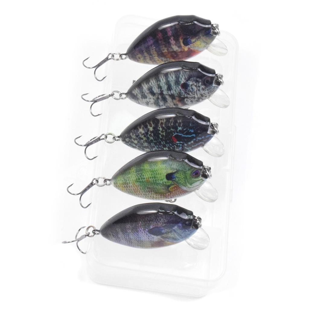 Lixada 6cm 15g 5PCS Fishing Lures With Barbed Treble Hooks Fishing Accessories - Image 9