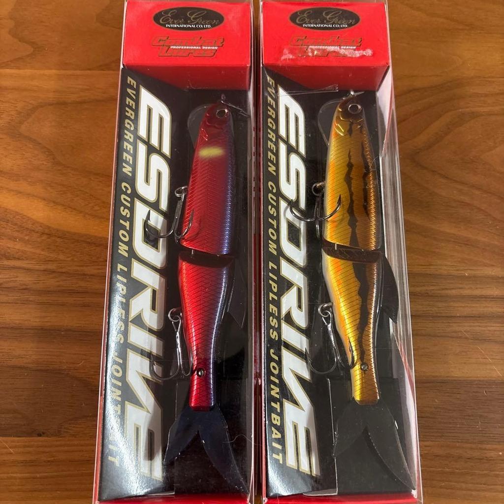 Evergreen ESDRIVE Big Bait Lure Set Red Ugui 2pcs Fishing Accessories - Image 1