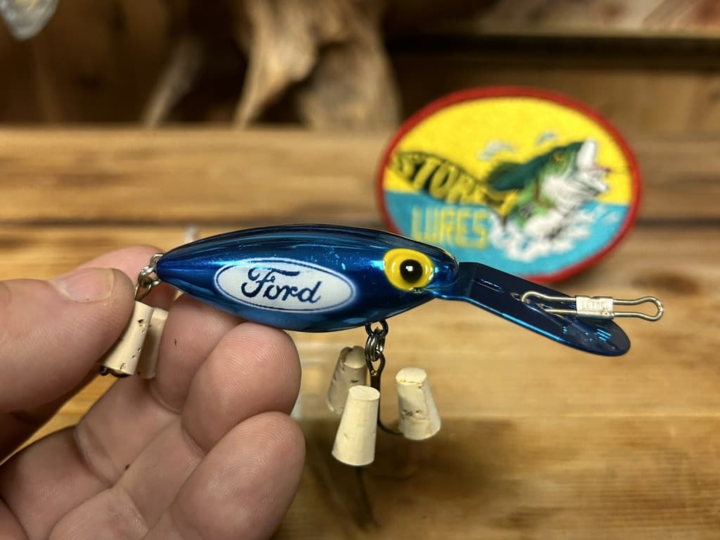 Vintage Storm Pre Rapala Rattle Tot Ford Motors Advertisement Bass Fishing Lure - Image 8