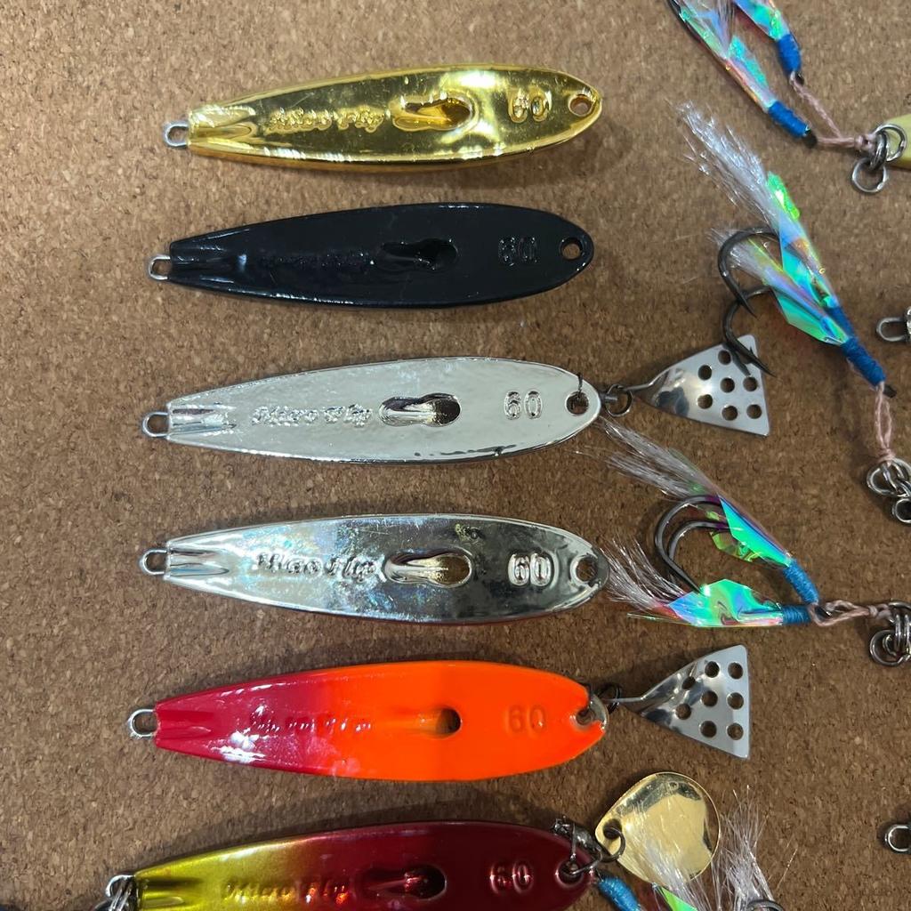 G-6 Gear Lab Micro Flip 60g Tungsten Jig Set for Blue Fish & Offshine - Used - Image 7