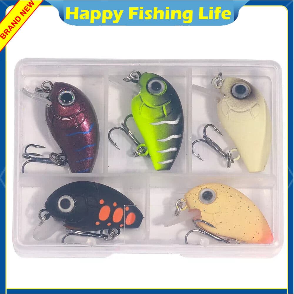 15PCS Fishing Lure Crankbait 2.8cm/2g Trolling Bait Minnow Bass Swimbait 3 Boxes - Image 10