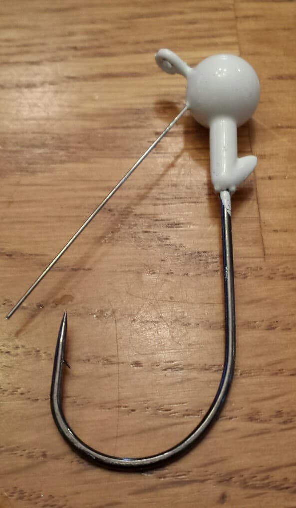 12 - 1/4oz 3/0 Painted Weedless Jigheads FLATEYE Grub Head Swimbait Umbrella Rig - Image 1