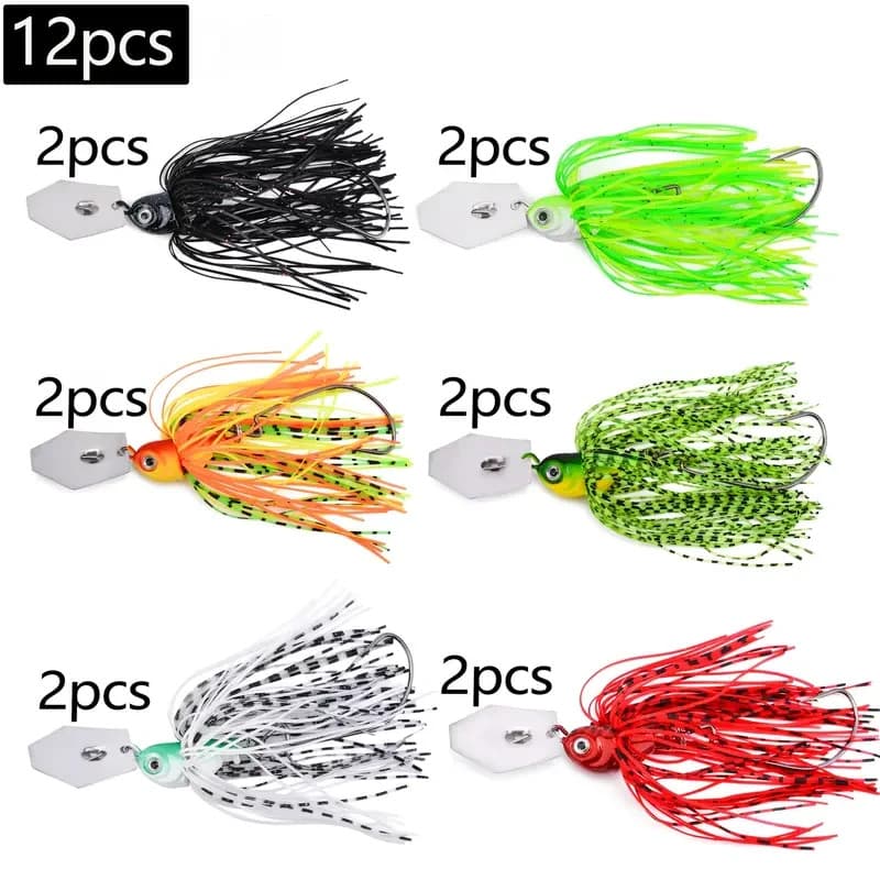 12pcs Weedless Chatterbait - Image 1