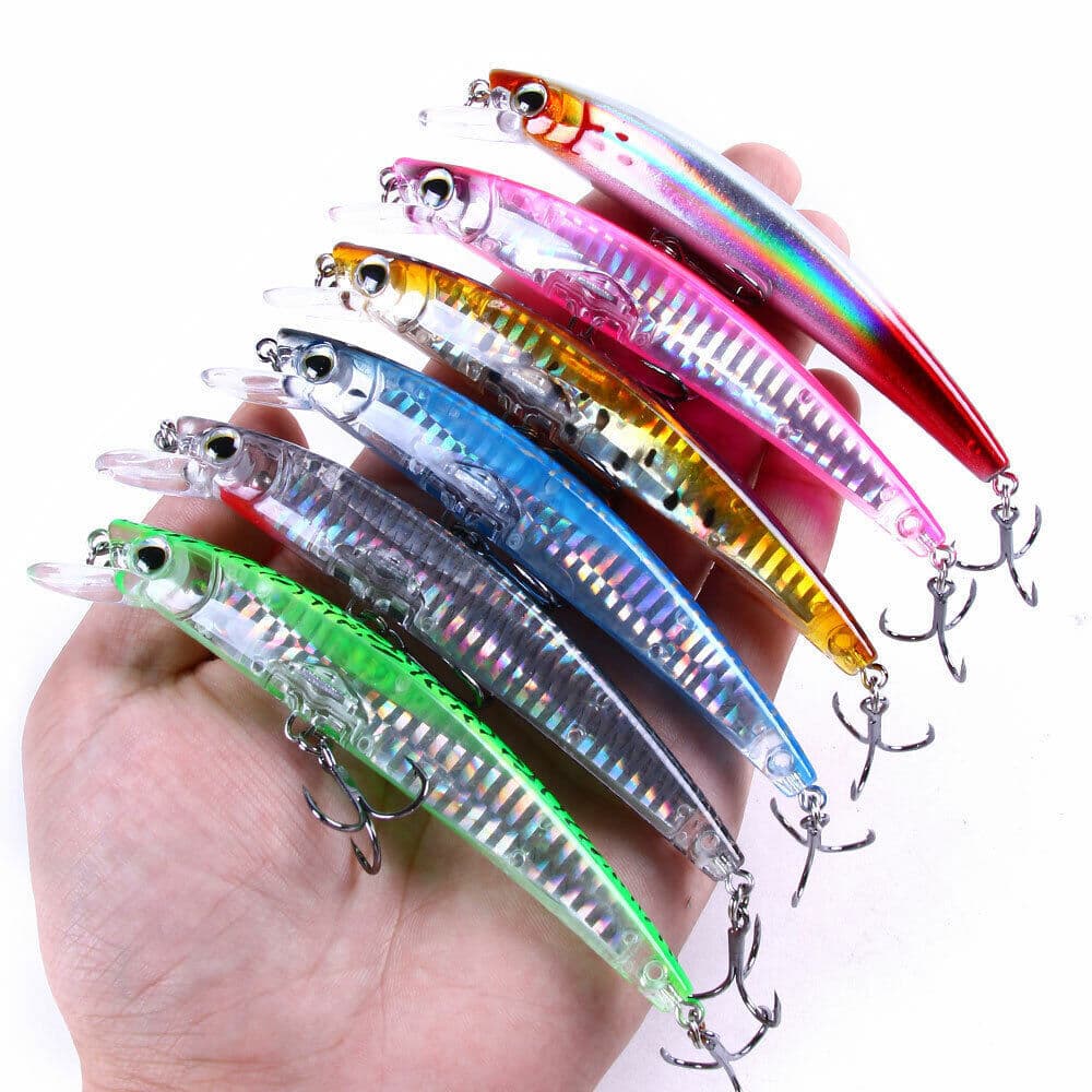 6PCS 12cm/14g Trolling Bait Minnow Fishing Lure Bass Swimbait Tackle Wobbler - Image 2
