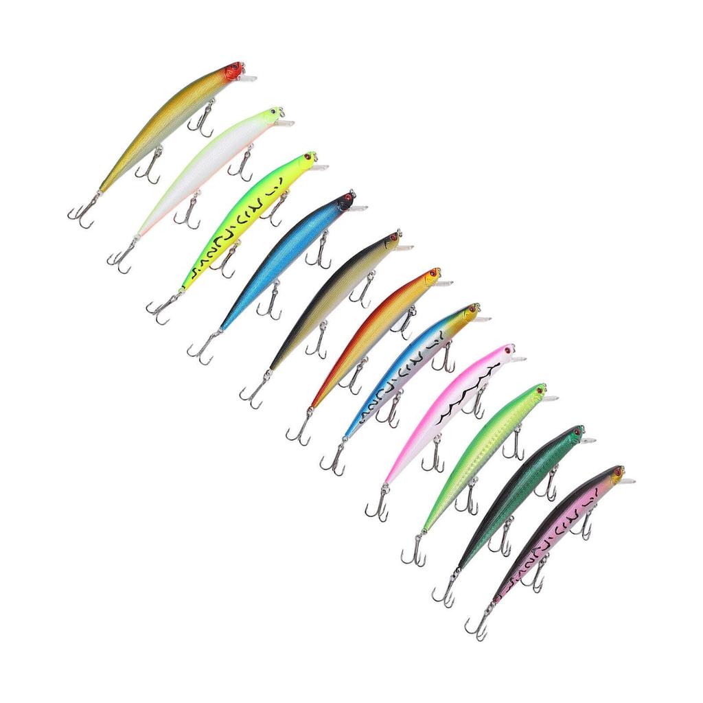 11 Pcs Simulation Minnow Lure Plastic Fishing Bait Fishing Accessories - Image 9