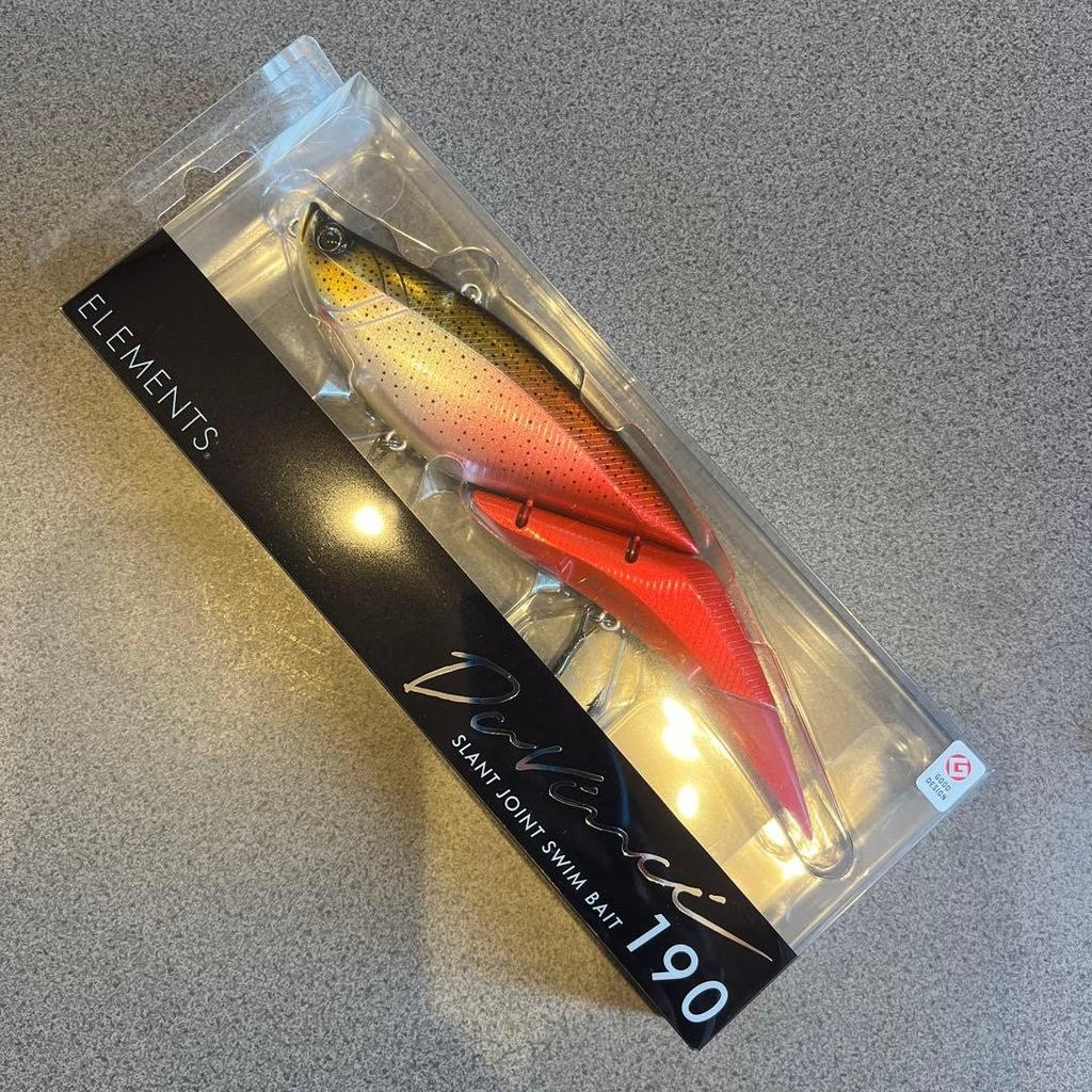 ELEMENTS Davinci 190 Swimbait Red Gradient Limited Color New - Image 1