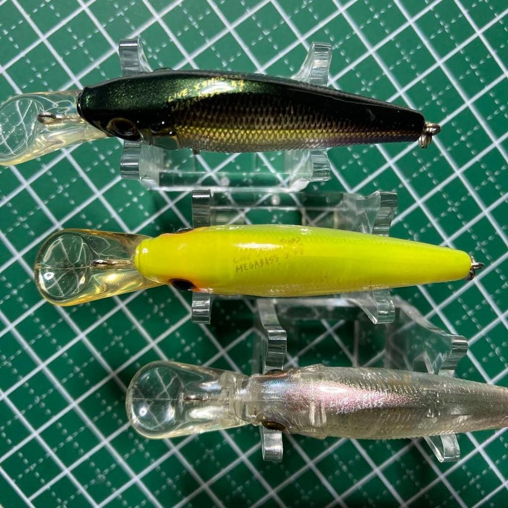 Megabass Live X Smolt Old Rare 3pcs Lure Used Fishing Accessories - Image 8