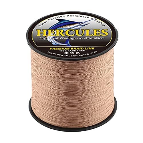 NEW HERCULES PE Fishing Line 4-strand No.4 1000m 18.1 kg/40 lb 0.32 mm Brown - Image 4