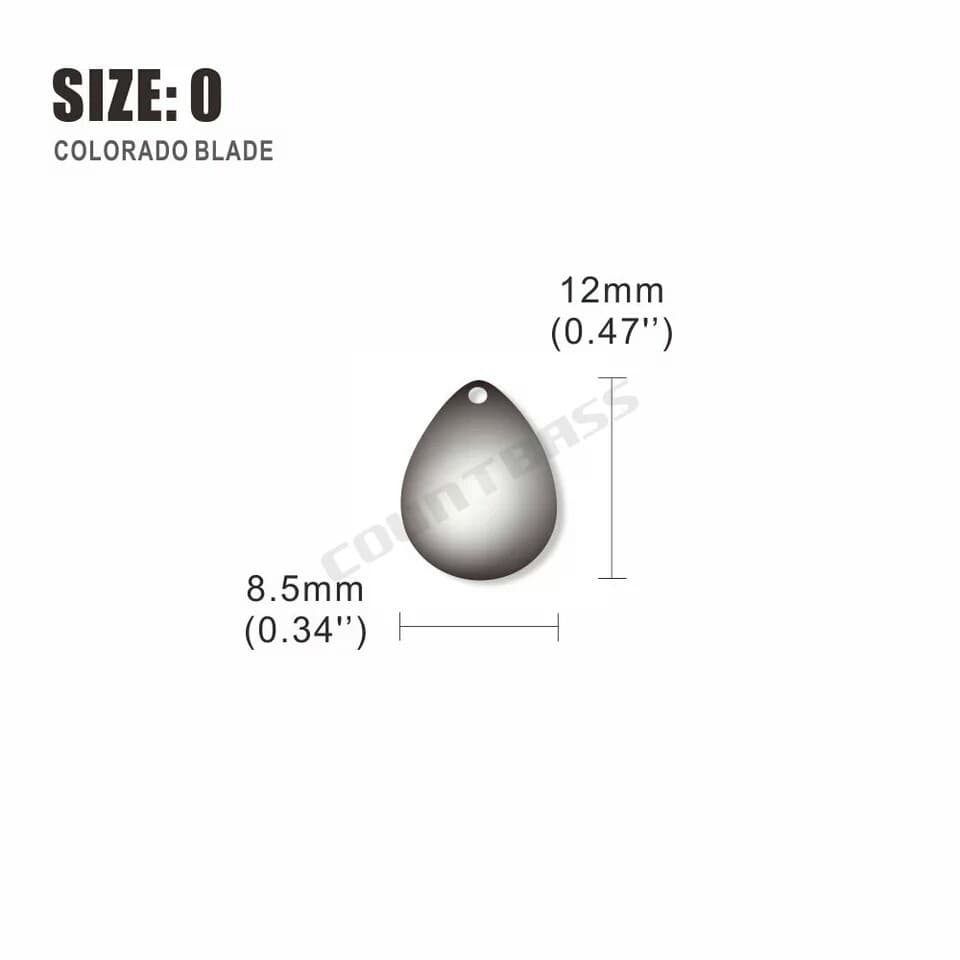 Tiny Colorado Blade 0 Silver  Hopper S Per Frog Crap Shooter Hellbender Catfish - Image 4