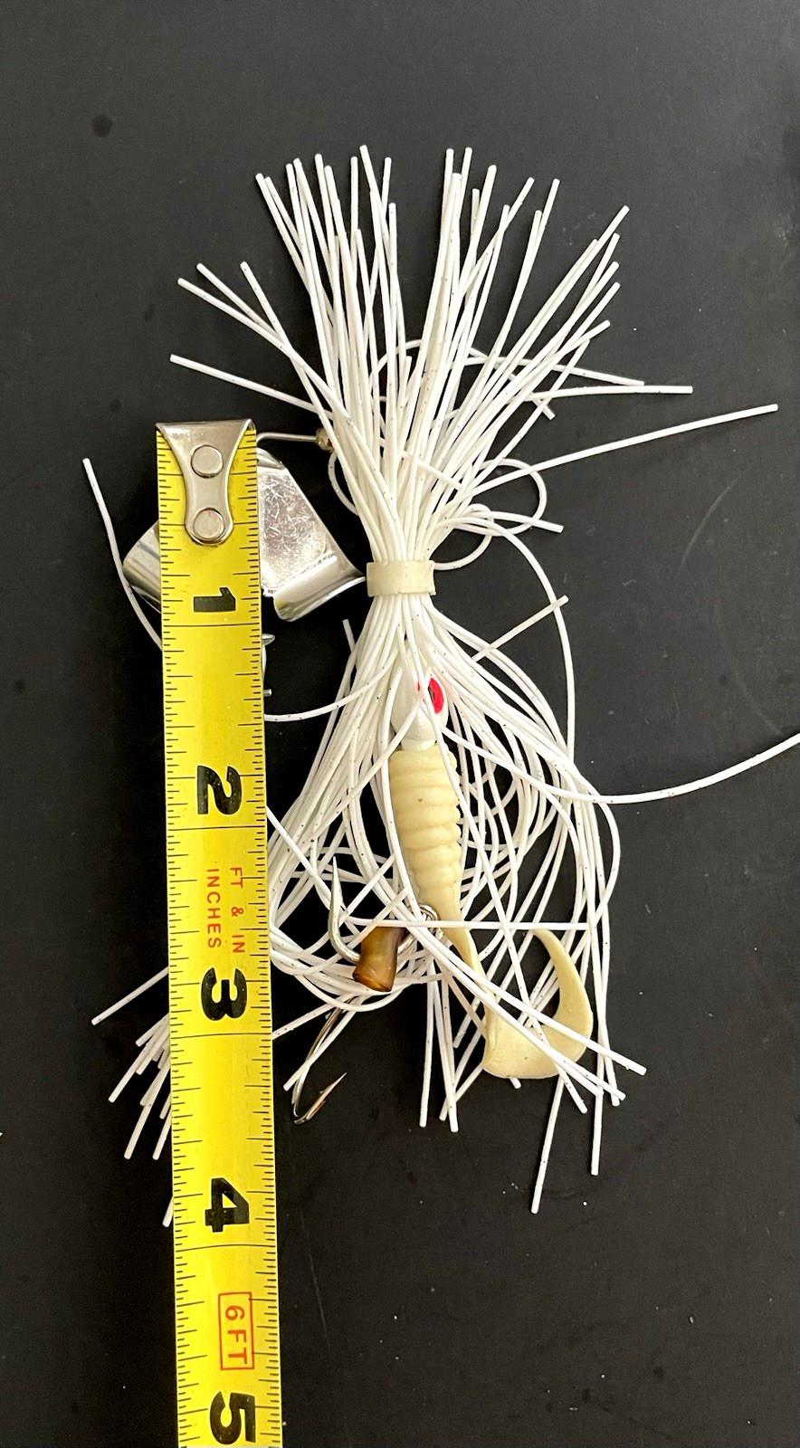 Lot of 4 BUZZBAIT LURES Mixed Colors Bass Fishing with Hand-Made Plastic Cases - Image 9