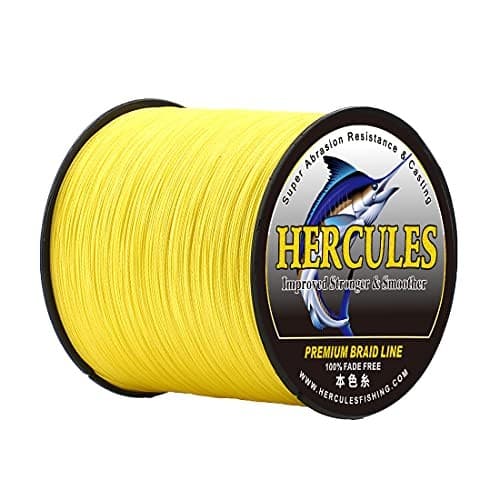 NEW HERCULES PE Fishing Line 4-strand No1.5 1000m 9.1kg/20lb 0.2mm Yellow - Image 7