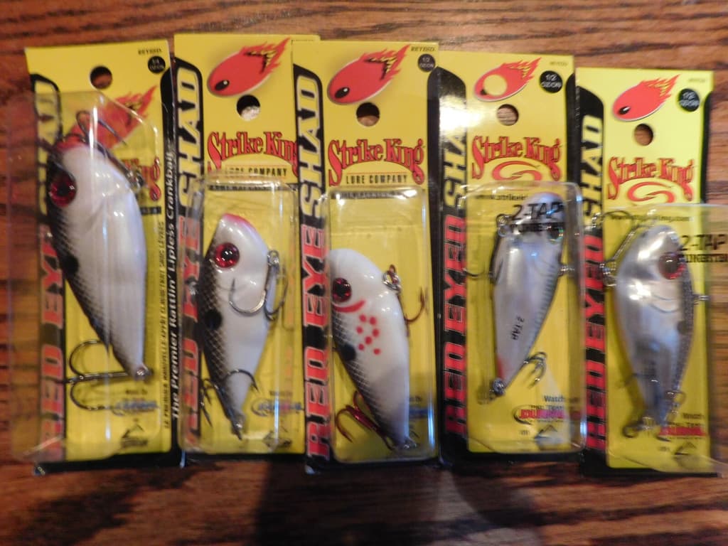 Strike King Lipless Red Eye Shad Crankbaits (New) - Image 1