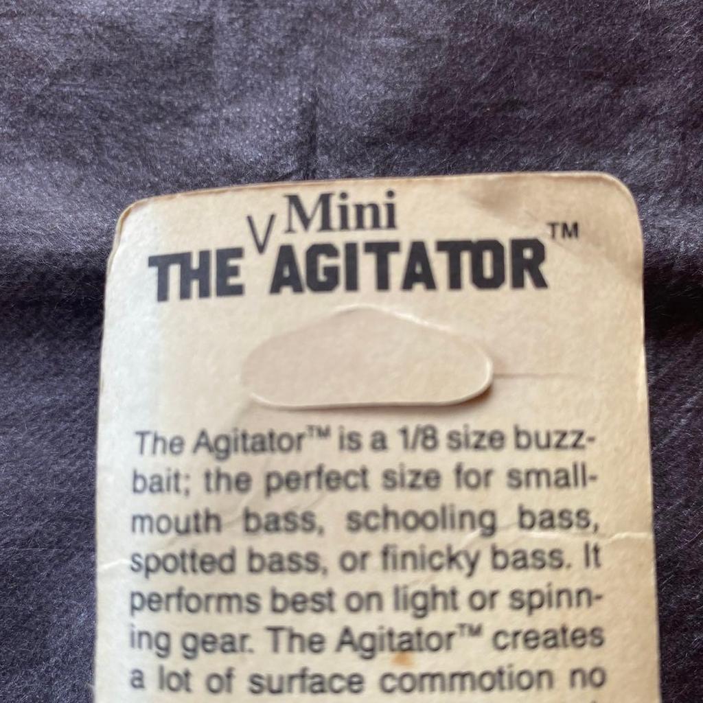 Mini The Agitator 1/8 oz Buzzbait Silver for Bass Fishing - Image 3