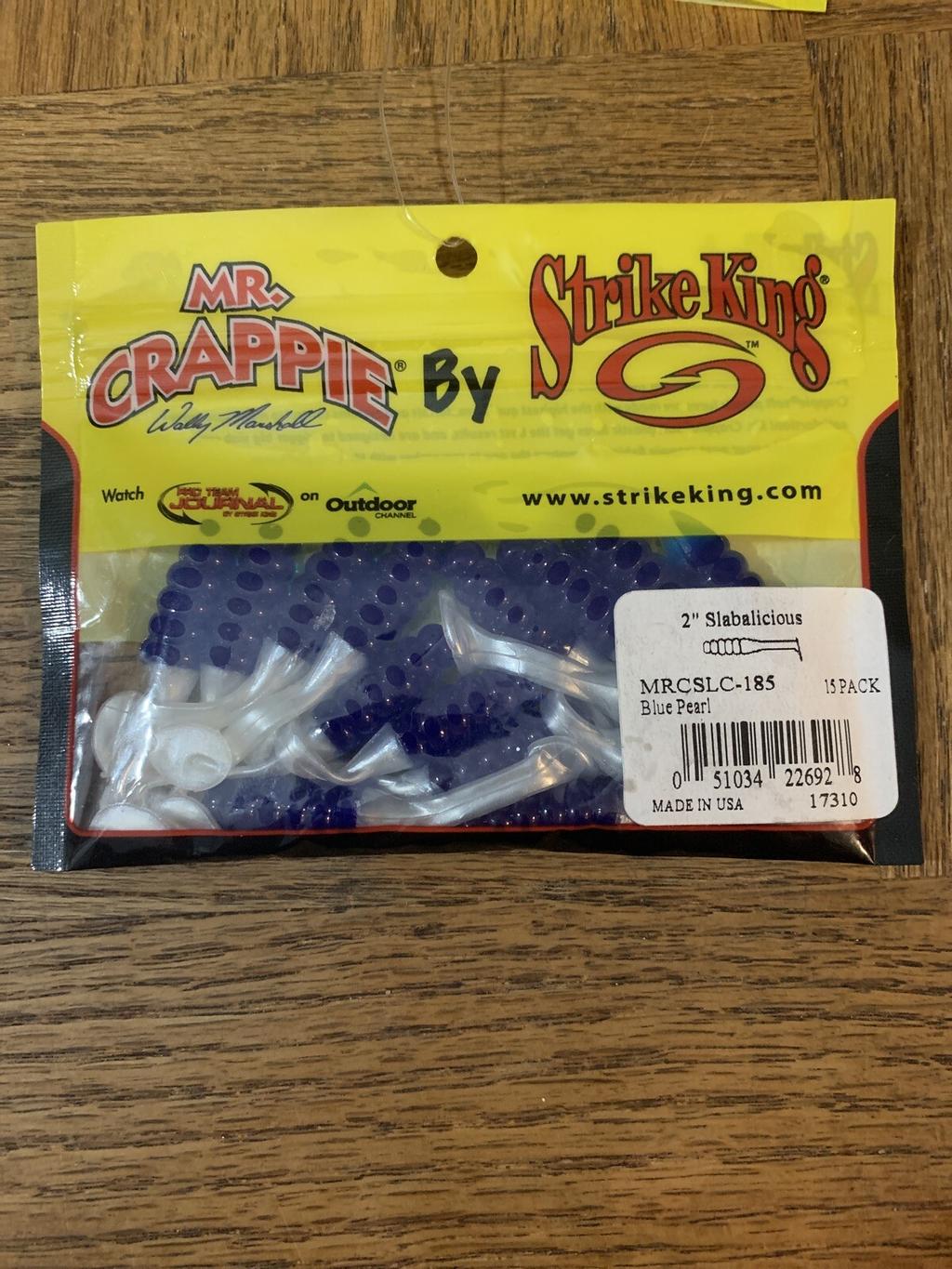 Mr Crappie By Strike King 2" Slabaliciois Blue Pearl-BRAND NEW-SHIPS N 24 HOURS - Image 1