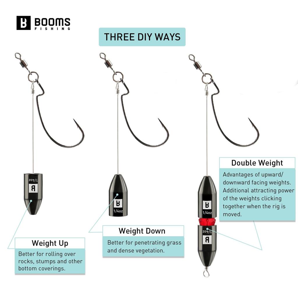 TR1 Tokyo Rig 4Pack 1/4oz Pre Rigged Punch Shot Rig Bass Fishing Accessories ... - Image 2