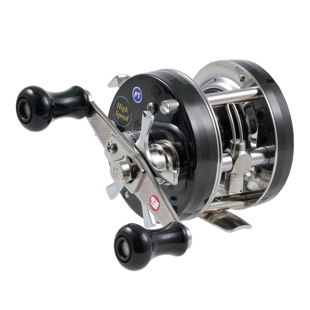 AbuGarcia Ambassadeur 4500C Factory-Tune Black Right-Hand Double Handle Topwater - Image 1