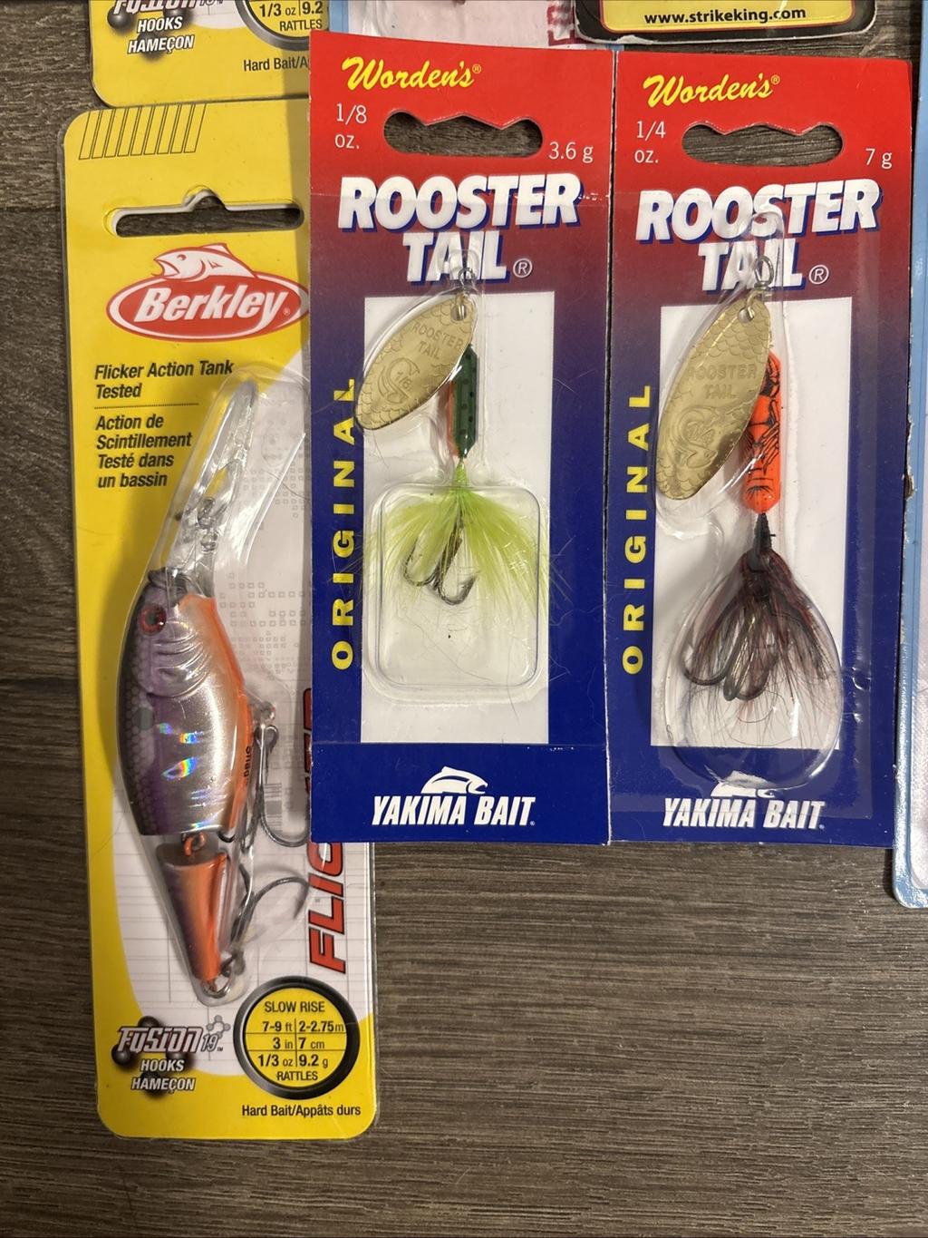 Fishing Lures Lot Of 13 Strike King Rebel Rooster Tail Gitzit Berkley Crankbait - Image 5