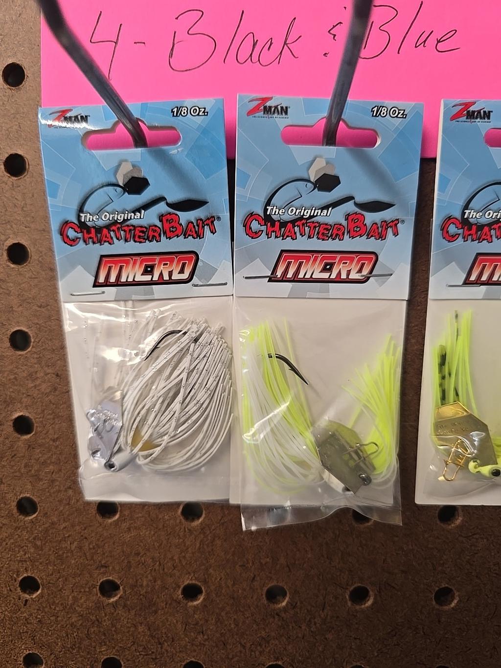 Z-Man ChatterBait Micro 1/8 oz. Small Bladed Swim Jig Crappie Lure 4 Pack - Image 2