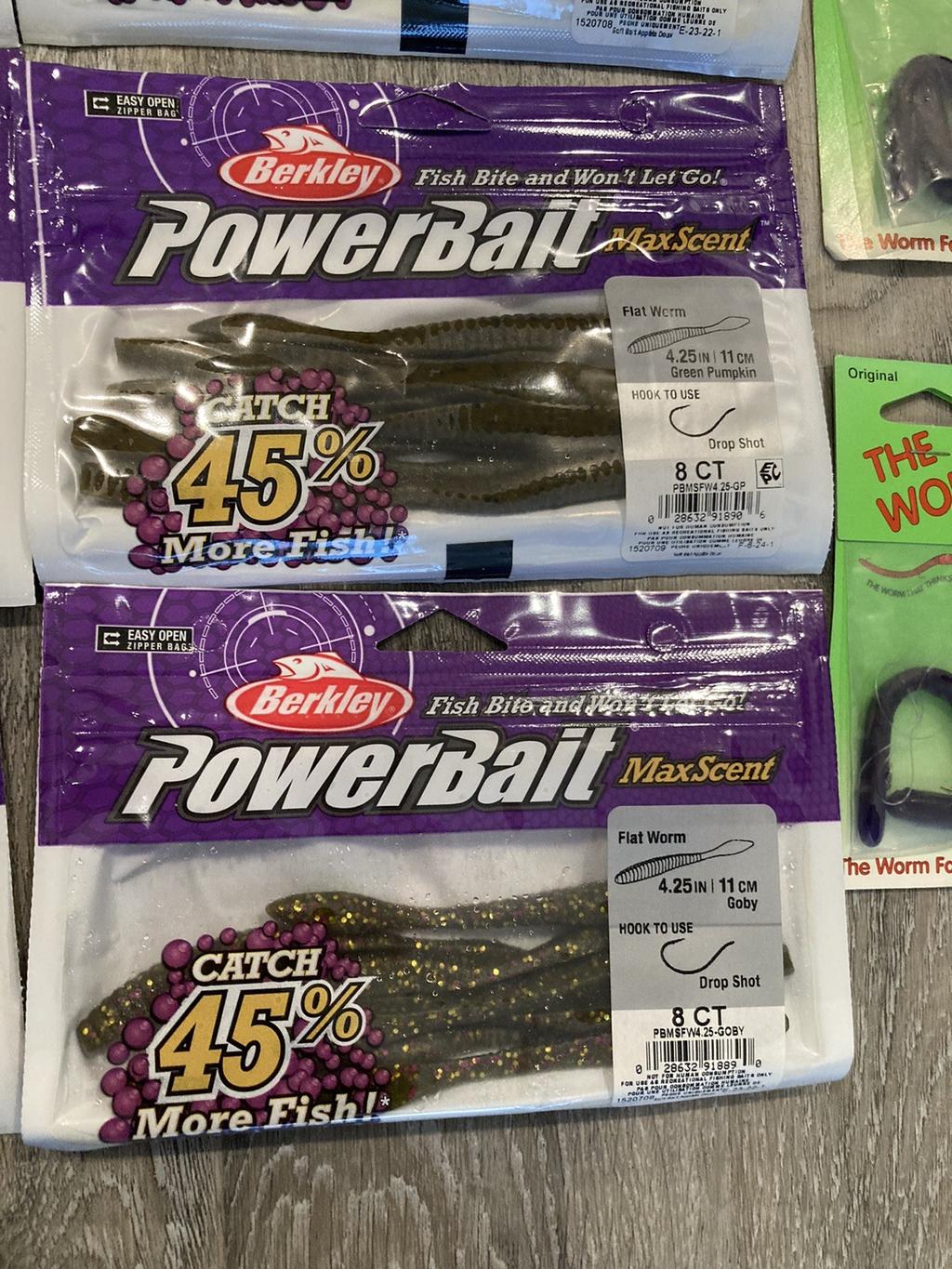 Lot of 48 Sealed Packs Mixed Soft Plastics - Kalin’s - PowerBait Mister Twister - Image 16
