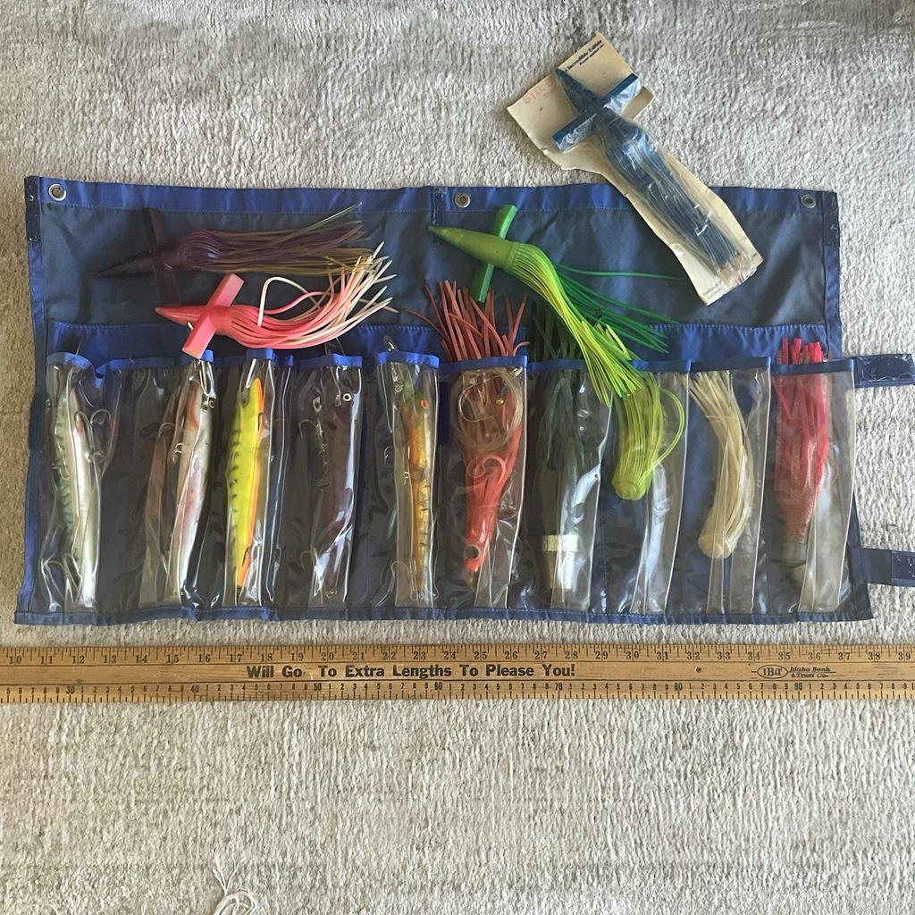 Saltwater Big Game Offshore Marlin, Maui, Wahoo, Dorado,Tuna Lures and Case - Image 1
